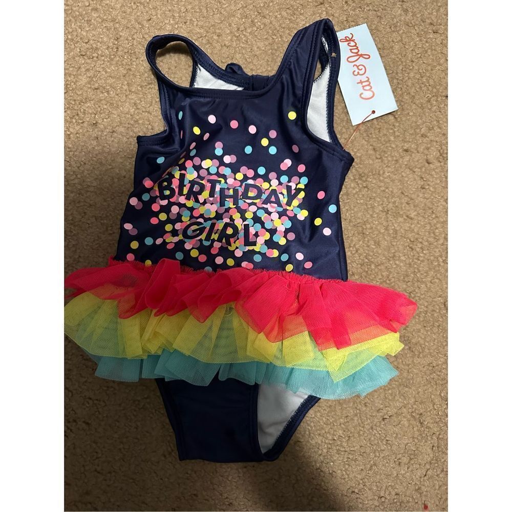Cat & Jack baby girl birthday bathing suit